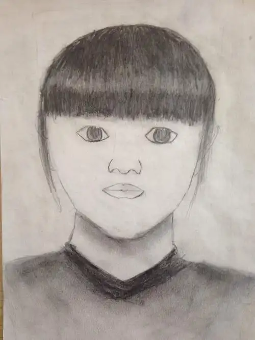 七年级学生自画像作品