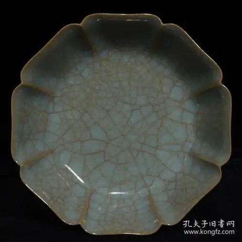 宋代汝窑冰裂纹八棱洗