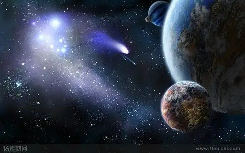 宇宙星空中的行星高清图片