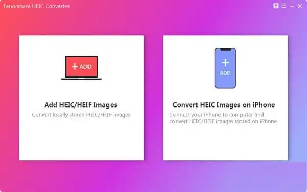 (图片格式转换器下载)tenorshare heic converter v1.0 英文安装版