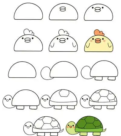 可爱的小动物简笔画步骤图教程合集海洋动物简笔画大全海豹简笔画图片