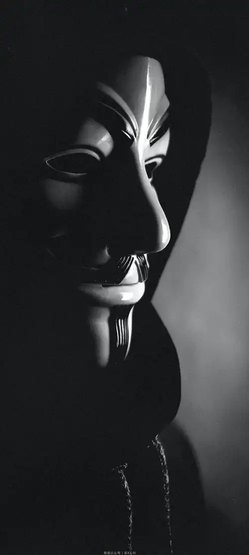 小丑侧脸黑白手机壁纸