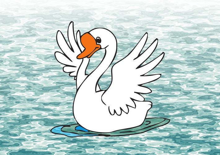 平面设计:大白鹅