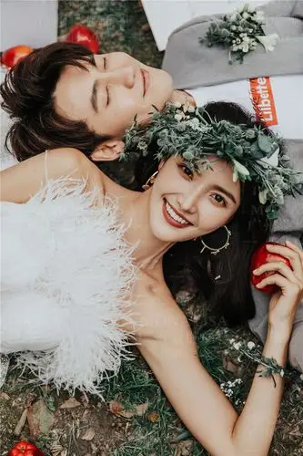 森系婚纱照,有你想要的凉爽