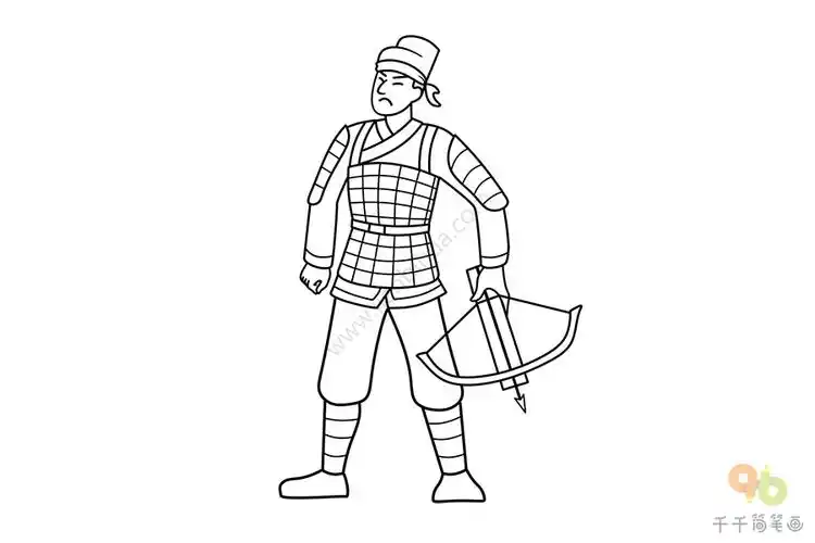弓弩兵简笔画
