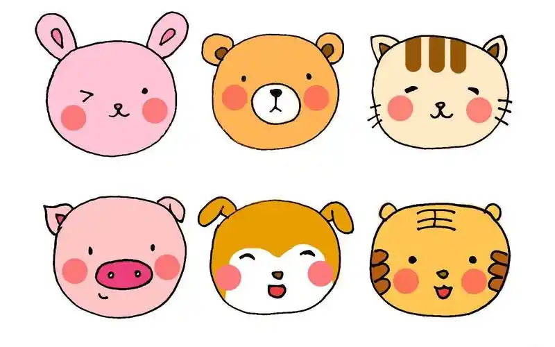 动物一大波小动物简笔画,存住和小朋友一起画~各种动物简笔画头像可爱