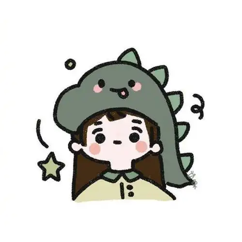 可爱女生头像手绘卡通人物创意头像卡通手绘相机贴纸小红书