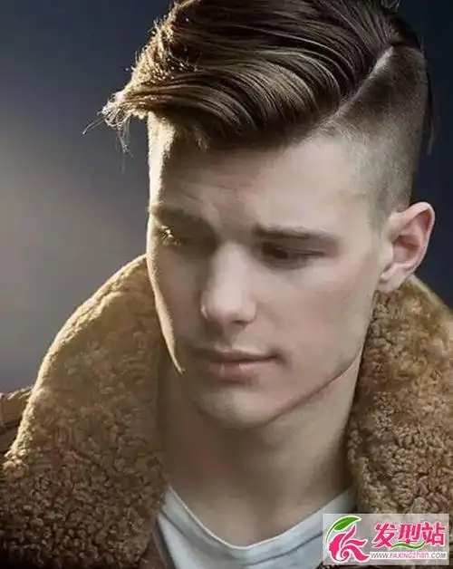 男士渐变背头发型,微卷轻烫侧背头纹理烫渐变寸头丸子头二分头一次看