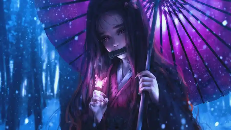 鬼灭之刃祢豆子绝美动态壁纸