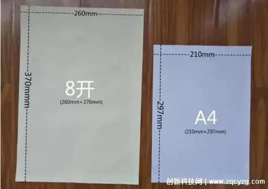 8k纸和a4纸一样大么不一样8k纸是a4纸的2倍大小