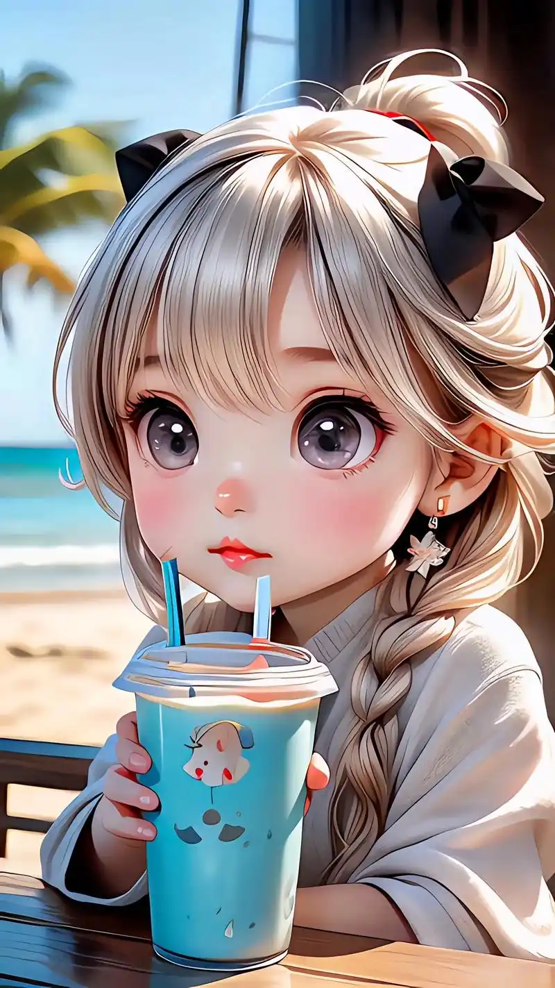 好可爱的打眼女孩.#萌娃漫画头像 #欢迎取图 #这也太好看了 - 抖音