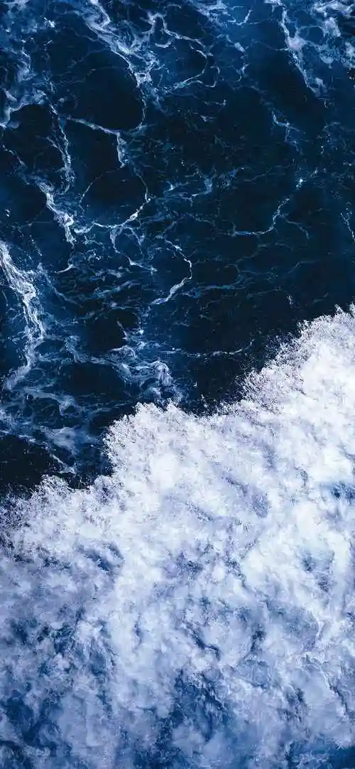 俯览大海浪花个性网手机壁纸-风景壁纸 - 壁纸家