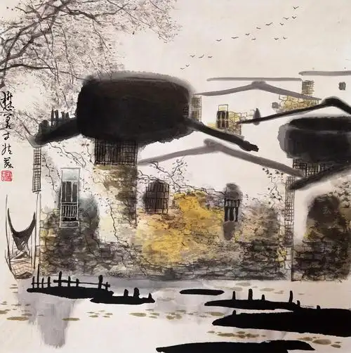 刘懋善 江南水乡-【成交 价格 图片】