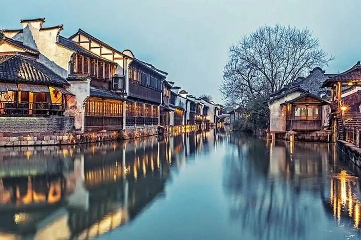 素材|江南水乡98 分享一组江南水乡风景图,在设计中可以融入水乡