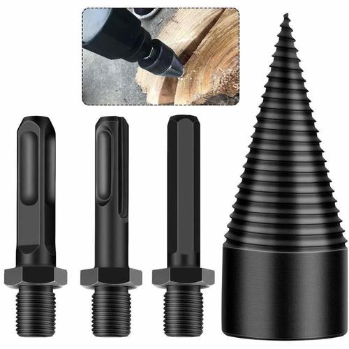 劈柴钻头电锤家用劈材神器破柴机电动工具分裂大号农村砍木头机用