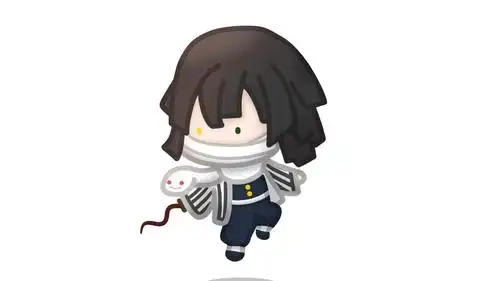 鬼灭之刃蛇柱伊黑小芭内q版同人图