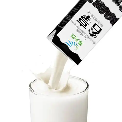缘天然谷享调制乳黑牛奶250mlx12盒黑米黑豆黑芝麻谷