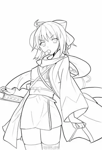 作业:动漫线稿零基础入门学习之主线与辅线的画法练习 - 玥笙