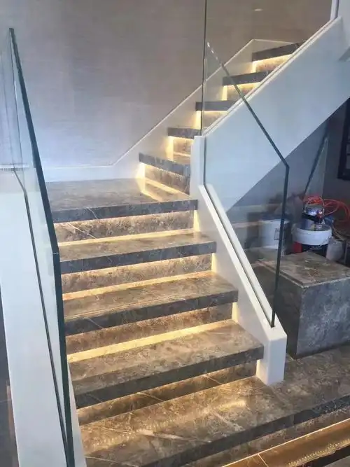 暗阳光灰色大理石楼梯台阶和地板砖 - buy grey color marble,dark