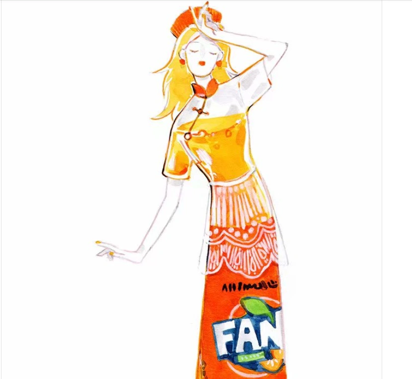 拟人化之后的饮料,这样可爱的可口可乐,要"省着点儿"喝