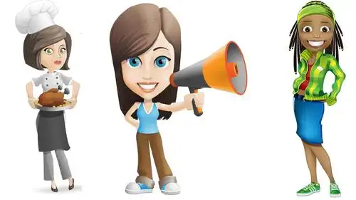 ppt素材高清png透明背景素材合集卡通人物