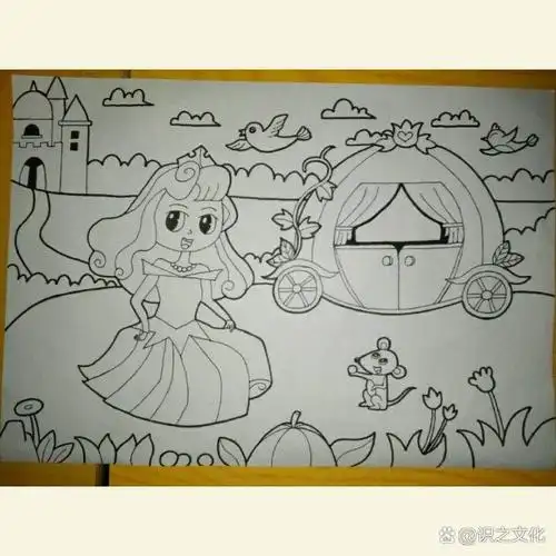 主题画《灰姑娘》 日常临摹