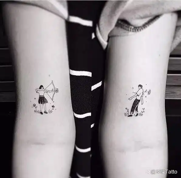 不要再纹名字了,试试这些独一无二的情侣纹身