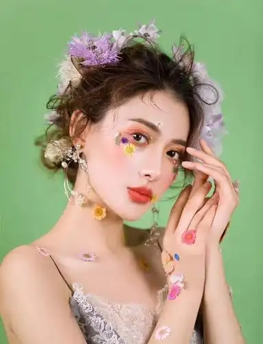 媄研社丨唯美浪漫的森系妆容造型