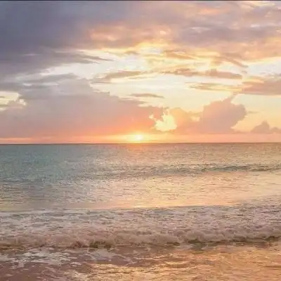 大海黄昏风景头像高清唯美的静心大海黄昏风景微信头像图片