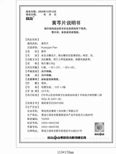 黄芩片 广西南宁德致药业有限公司 查看全文  查看 复方黄芩片 肇庆