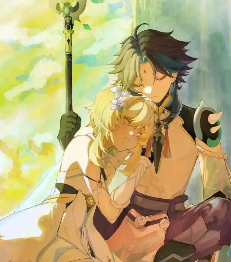 原神魈荧cp二次元美图推荐