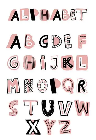 英文字体 手帐设计素材免费下载_英文字体 手帐设计图片-千图网平面