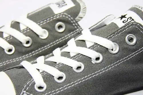 匡威all star深灰低帮绑带帆布中性鞋