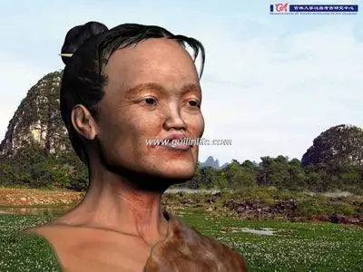 考古学家复原一万年前华南人头像 误差不超过10%