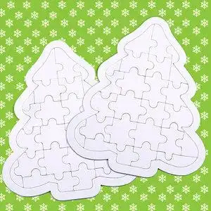 空白涂色拼图diy绘画幼儿园手工材料益智儿童玩具涂鸦白纸板拼版