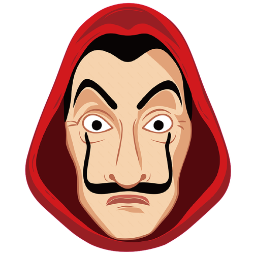 美剧纸钞lacasadepapel蒙面头像卡通动漫汽车装饰贴