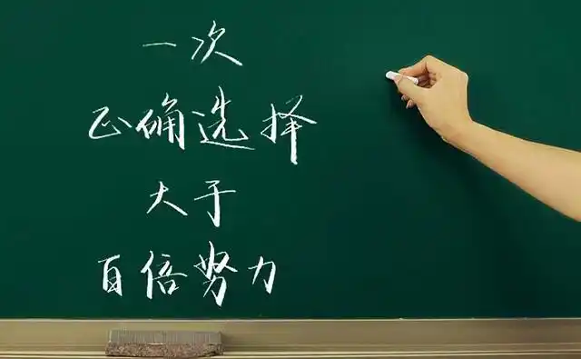 选择大于努力的名言一次正确选择大于百倍努力手写君