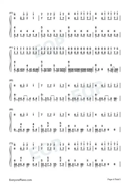 astronomia黑人抬棺电音神曲双手简谱预览4