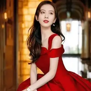 刘诗诗同款连衣裙明星红色敬酒服新娘新款订婚连衣裙晚小礼服女夏