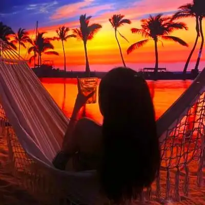 高级感背影头像女