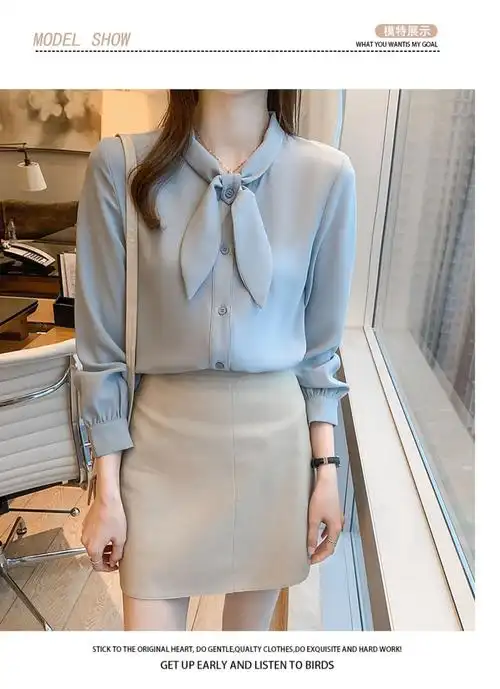 弄歆longxin 2021年春装新款长袖雪纺白衬衫女设计感小众修身别致上衣