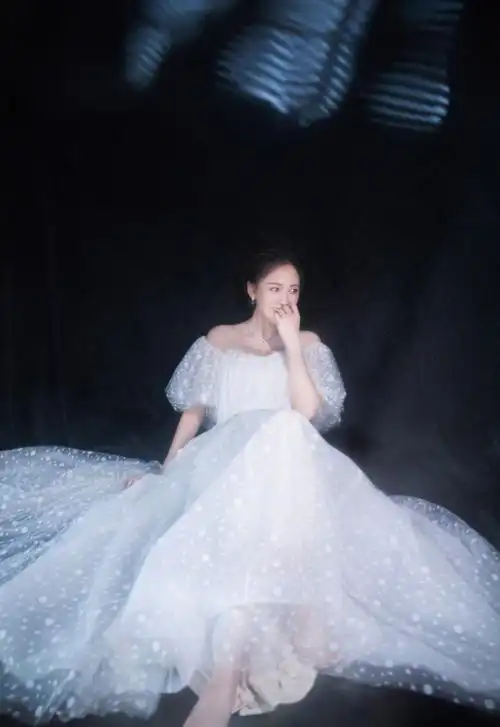 陈乔恩露肩婚纱性感写真图片24