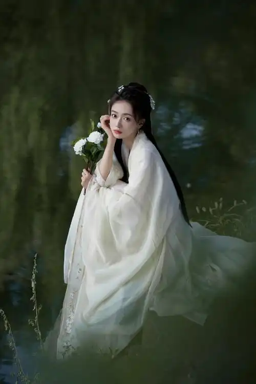 吴谨言白衣古风造型##吴谨言白衣古风大片