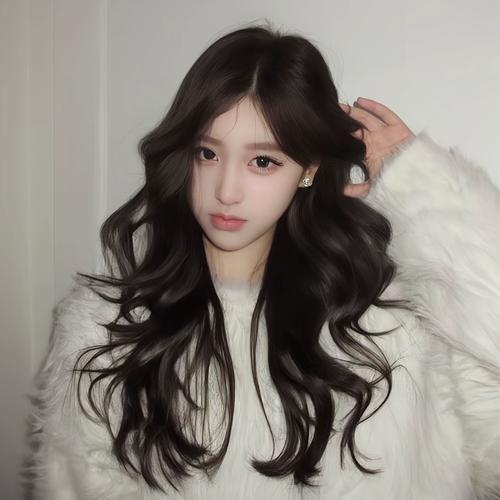 假发女长发自然全头套八字刘海无痕长卷发大波浪日常水波纹假发套