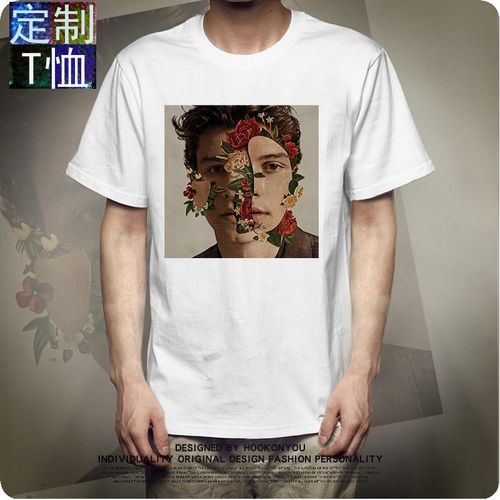 萌德明星同款2020新款夏季短袖加拿大歌手肖恩蒙德兹上衣t恤