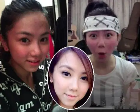 图邓紫棋素颜照前后对比揭露邓紫棋是否整容