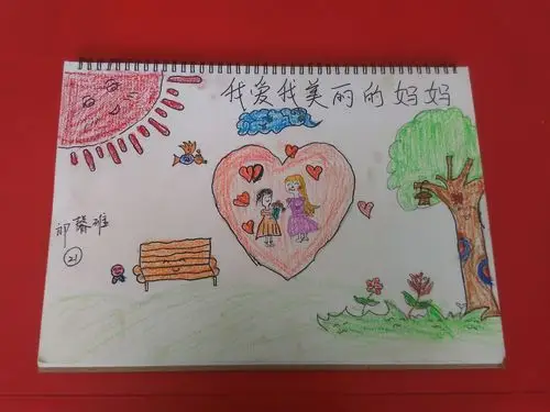 北早现学区第二幼儿园大一班感恩母亲绘画比赛