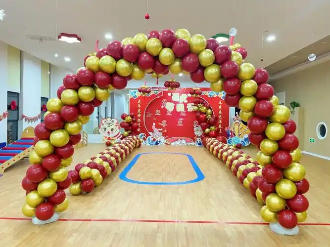 淮安幼儿园跨年元旦晚会活动气球布置