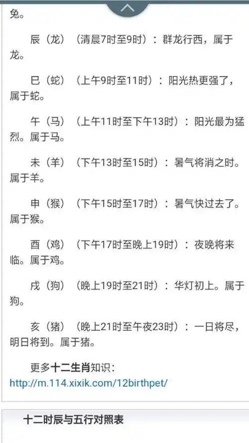 时辰表对应时间和生肖_1982年农历2月29日时辰表_十二时辰时间表