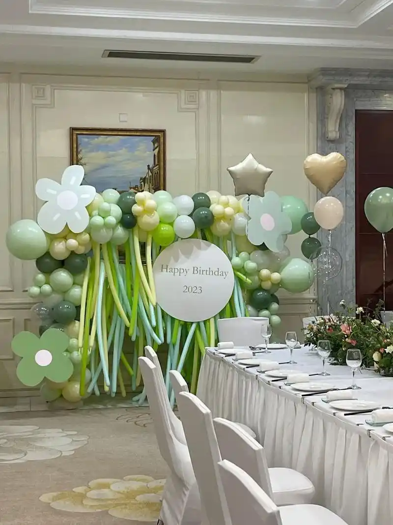 小众生日宴会布置|森系派对布置 10岁生日派对布置 最近的忙碌都是在